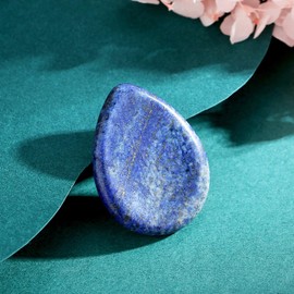 XIANNVXI Lapis Lazuli Crystals Worry Stones Worry Stones Gemstones Healing Stones Crystals Palm Stone Teardrop Shape