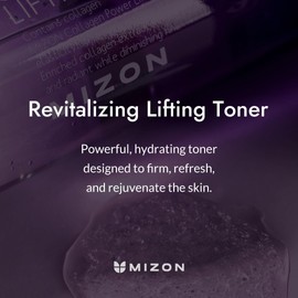 MIZON Tónico Facial con Colágeno 120 ml - Tonico Facial Coreano Hidratante y Refrescante - Toner Facial K Beauty para Piel Suave y Flexible - Skincare Coreano con Colágeno Marino