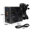800W Power Supply Full Voltage 100-240V Active PFC Gaming PSU