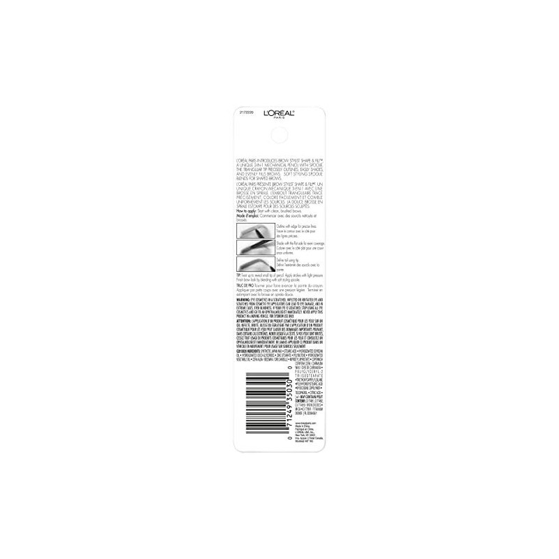 L'Oréal Paris Makeup Brow Stylist Shape & Fill Mechanical Eye