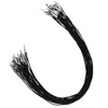 ONLYKXY 40pcs Black Elastic Cords with Metal Ends 37cm Soft