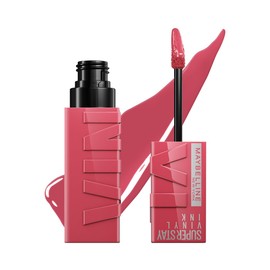 Maybelline Super Stay Vinyl Ink, Labial Líquido de Larga Duración, Efecto Vinilo y Acabado Brillante Instantáneo, Color Intenso por Hasta 16 Horas,...
