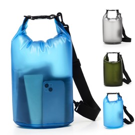 Dry Bags for Kayaking Waterproof, 5L/10L Dry Storage Bag, Lightweight Roll Top Wet Bag for Swimming, Boating, Fishing, Travel, Camping & Beach, Small(Blue)