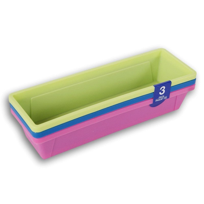 Teaching Tree Colorful Mini Plastic Storage Trays Pencil Baskets -