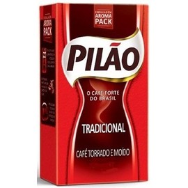 Pilão Roasted and Ground Coffee 8.80 oz | Café Pilão Torrado e Moído 250g (PACK OF 02)