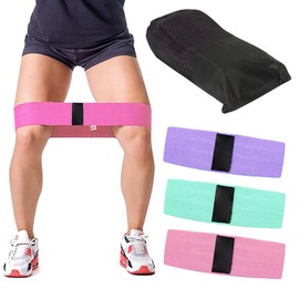 Resistance Bands Set of 3 Exercise Bands for Working Out Non-Slip Booty Bands for Women Hip Circle for Training, Squats, Legs, Butt, Thighs and HIPS Glute Bands