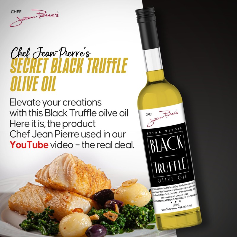 Chef Jean Pierre's Black Truffle Olive Oil - Naturally Infused,