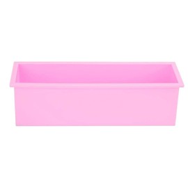 1200ml Molde De Jabón De Silicona Rectangular De Tres Colores Molde De Tostadas Bricolaje Moho Antiadherente Herramienta De Caja Fácil De Limpiar(rosado)