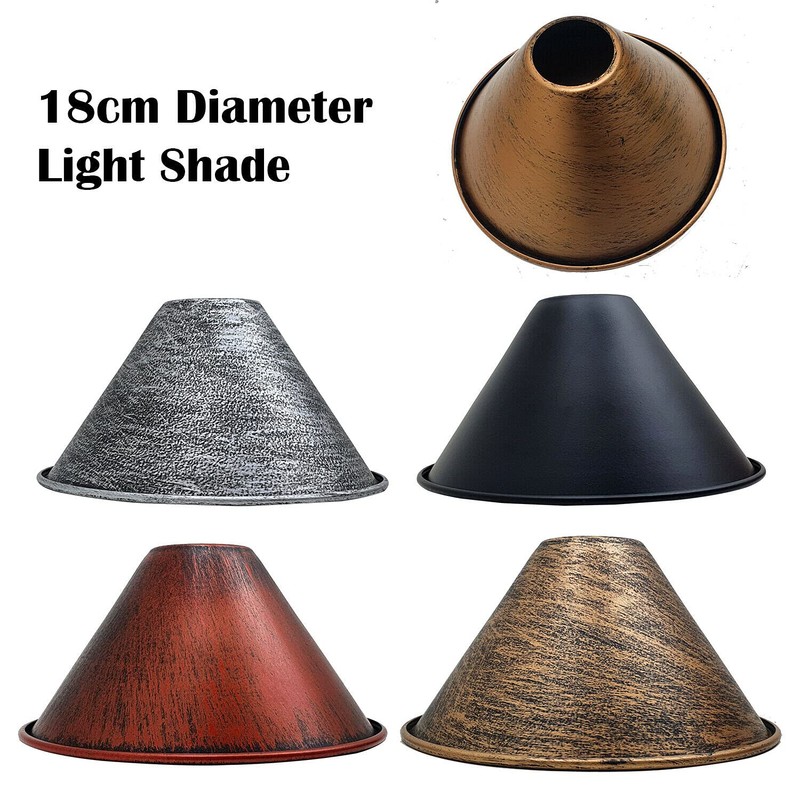 Modern Industrial Metal Ceiling Light Shad Easy Fit Pendant Lamp