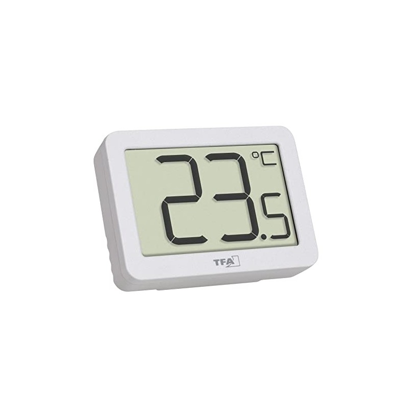 TFA Dostmann 30.1065.02 Digital Indoor Thermometer, Monitor Room Temperature, Mini