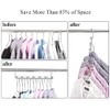 Sindax 8pcs Space Saving Hangers Stainless Steel Durable Magic Hangers