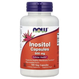 NOW Foods, Inositol, 500mg, Veggie Capsules 100 / NOW Foods (나우푸드), 이노시톨, 500mg, 베지 캡슐 100정