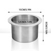 Countertop Trash Can, Drop-in Trash Chute Stainless Steel Round Countertop