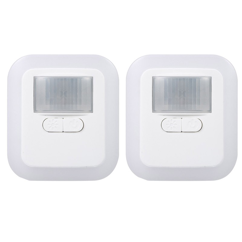 LED Plug-in Motion Sensor Light Wall Night Lamp with Brightness