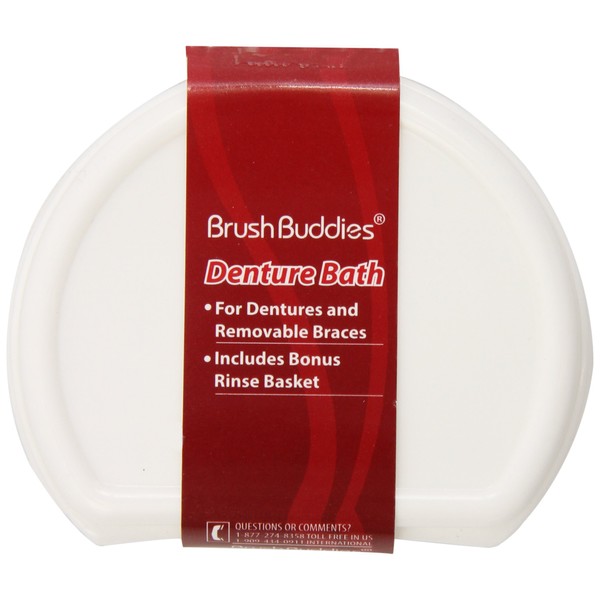 Brush Buddies Denture Bath, Colors May Vary
