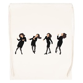 Wenig Kicks Beige Turnbeutel mit Kordelzug Drawstring Gym Bag Backpack