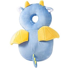 Green Turtle Plush, Head Protection Cushion Backpack Wear Walker Head Protector Toddler Adjustable:_Flying Dragon