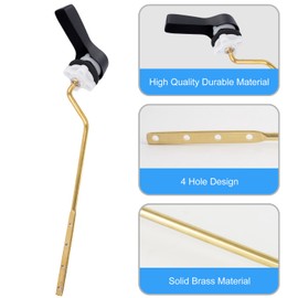 iFealClear Universal Side Toilet Flush Hnadle Replacement, Angle Mount Toilet Handle Replacement Compatible with Kohler, American Standard, TOTO, Mansfield, Solid Brass, Chrome