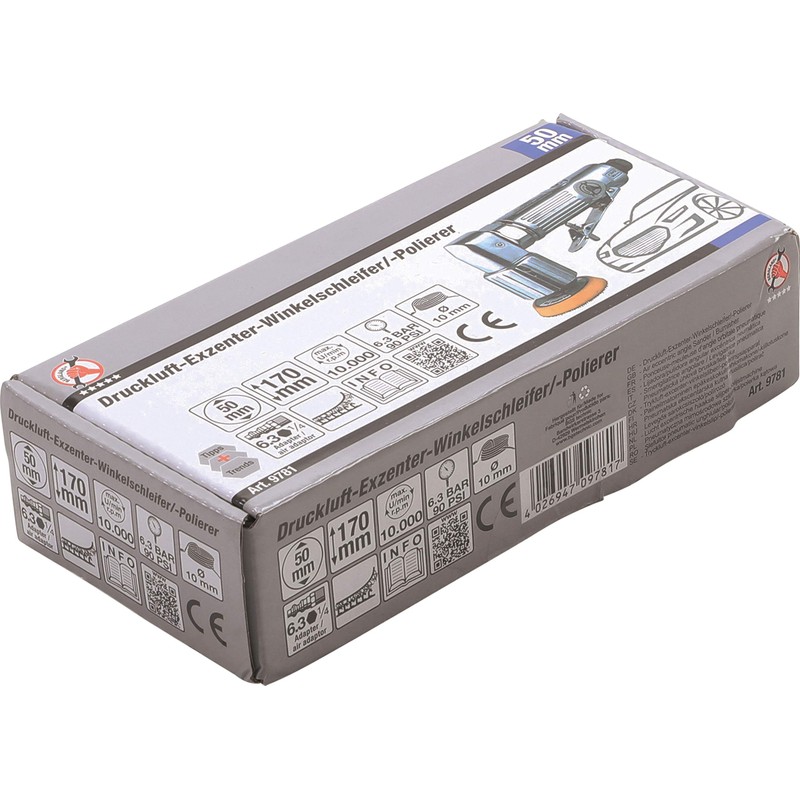 BGS Diy 9781 Compressed Air Eccentric Angle Grinder / Polisher