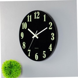 BIUDECO Led Wall Clock Large Boho Decor Glow in The Dark Silent Non-Ticking Modern Wall Decor for Living Room Kitchen Bedroom Random Color