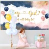 Hnmdmyi 2.1 x 1.5 m Photo Background Gender Reveal Navy