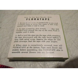 Floratape Vintage Floratape Flower Stem Wrapping, NOS, Green, 1/2x20 Yds, American Can Co.