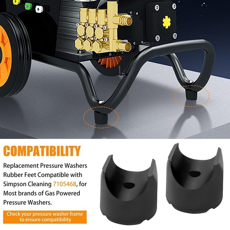 Pressure Washers Rubber Feet - for Most Brands of Gas