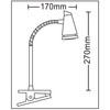 Trango 6613 LED Clamp Light, Table Lamp, Reading Light, Clip