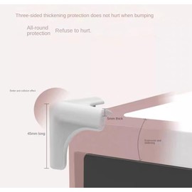 Corner Protectors for Safety Child Kids,Silicone Anti-Collision Corner Protector,Corner Guard Protector 4-Piece Set,Edge Protecto Suitable for Range Hood;Kitchen;Furniture;Table;Walls.HAILANA (Gray)