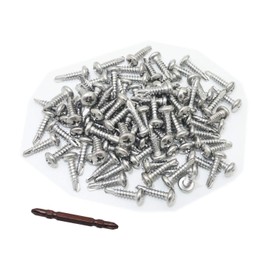 #10 × 5/8" Pan Head Phillips Drive Self Drilling Screws 410 Stainless Steel Self-Tapping Screws 100pcs