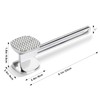Meat Hammer, Meat Tenderizer, Dual-Sided Nails Meat Mallet for Steak,