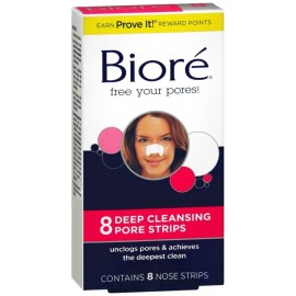 Bioré Deep Cleansing Pore Strips Nose 8 EA