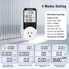 Suraielec Watt Meter, Plug-in Socket Power Meter, 90V-250V Wide Range,