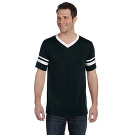 Augusta Sportswear Men's 2XL Sleeve Stripe Jersey, Black/White, XX-Large