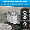 HOME&I Silverware Drying Basket, Hanging Rectangular Utensil Holder with 2