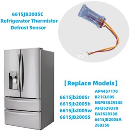 Mytkoj 6615JB2005C Refrigerator Thermostat/Refrigerator Defrost Thermostat Control Assembly for LG 6615JB2005A PS3529338 AH3529338 EA3529338 6615JB2005A 268258