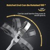 Anbull Ratcheting Combination Wrench with Open Flex head, 6PCS SAE