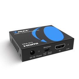 OREI 4K 60Hz 18G HDMI 2.0 Audio Converter Extractor - SPDIF + 3.5mm Output - HDCP 2.2 - Dolby Digital/DTS Passthrough CEC, HDR, Dolby Vision, HDR10 Support (HDA-912)