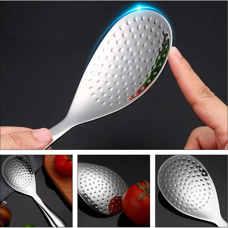 Generic Stainless Steel Rice Paddle Scoop Non-Stick Rice Spoon Kitchen