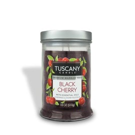 Tuscany Candle Black Cherry & Honeysuckle Scented Candle, 18 oz