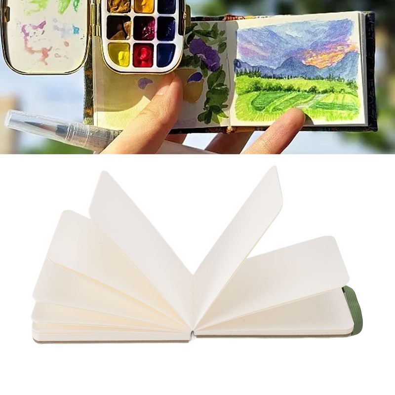 30 Sheet Watercolor Sketchbook 300GSM Portable Pocket Watercolor Paper Travel
