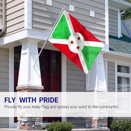 ANLEY Fly Breeze 3x5 Feet Burundi flag - Vivid Color and Fade Proof - Canvas Header and Double Stitched - Burundian Flags Polyester with Brass Grommets 3 X 5 Ft
