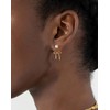 Sargetou Bow Earrings for Women,14k Gold Plated Pearl Bow Earring