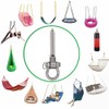 Dakzhou 4 Heavy Duty Swing Hangers Permanent Anti Rust Bearing,