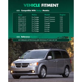 SCITOO Automatic Transmission Filter Kit suitable for Chrysler 200 Pacifica for Dodge Avenger Grand Caravan for Ram ProMaster 3500 2007-2017 Transmission Filter And Gasket Kit 5010884AD