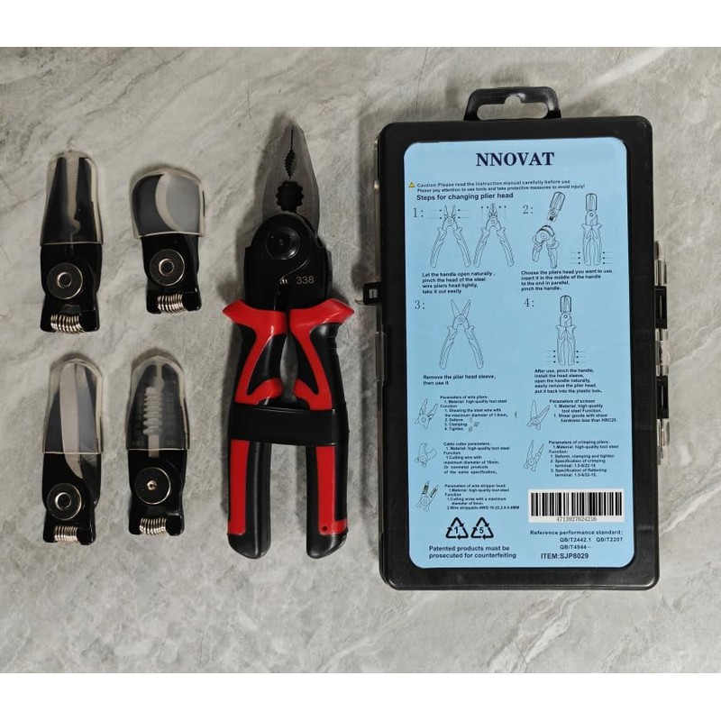 NNOVAT 5-PCS Plier Tool Set 5 in 1 Versatile Tool