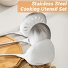 FJNATINH Cooking Utensils Set with Wood Handle, 6 PCS Wok
