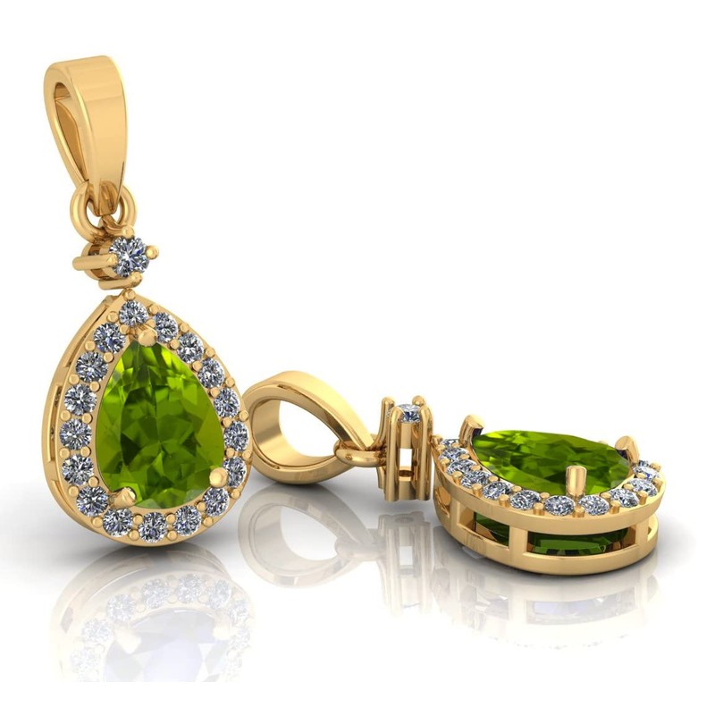 LMDPRAJAPATIS Piedra natal natural de 8,50 quilates, piedra de peridoto