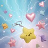 Plush Star Keychain - Soft Durable Backpack Accessories for Women,