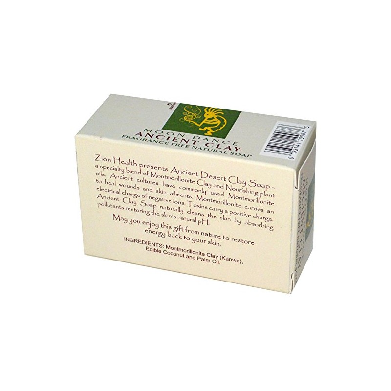 Clay Soap Moon Dance No Fragrance Zion Health 6 oz